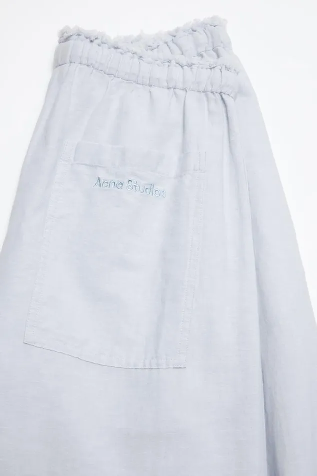 Women Relaxed Fit Trousers Pale Blue Acne Studios Trousers