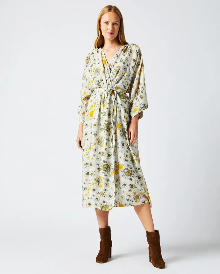 Women Robe Wrap Dress Ivorygold Billy Reid Dresses