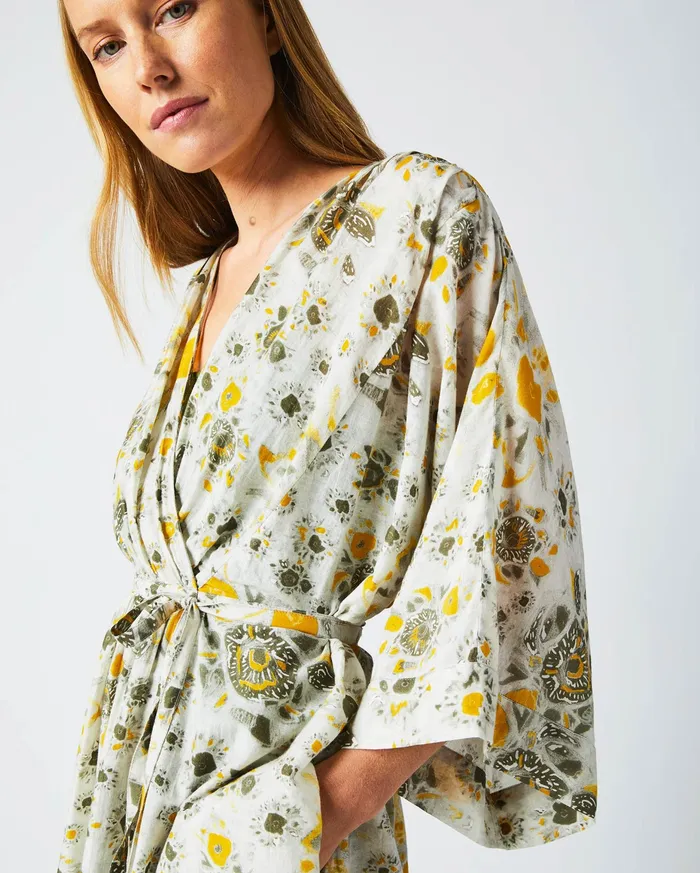Women Robe Wrap Dress Ivorygold Billy Reid Dresses