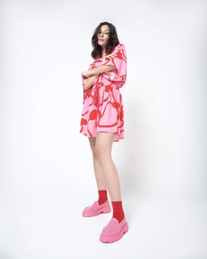 Women Royal Pink Melissa Platforms
