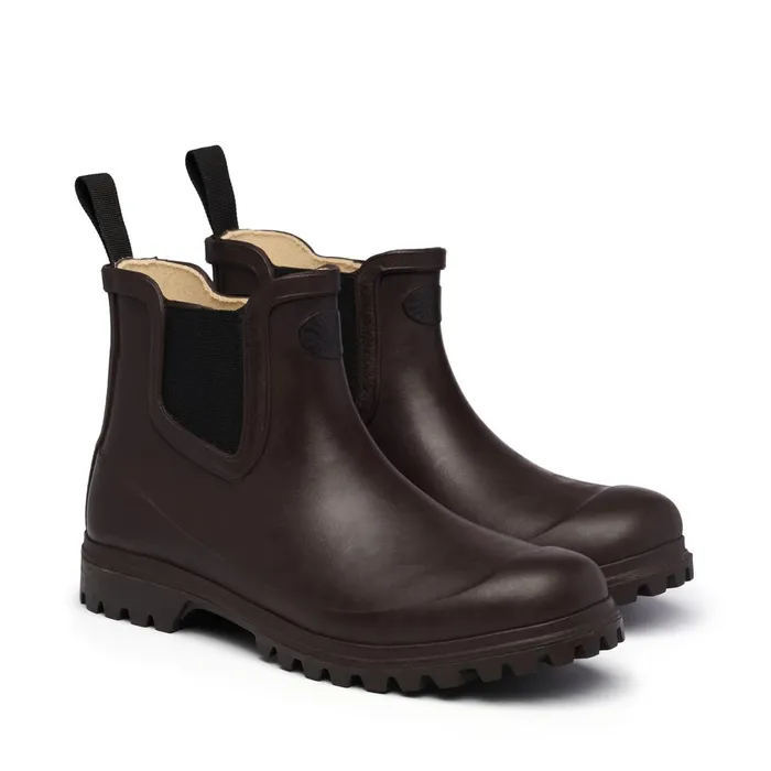 Women Rubber Boots Woman 798 RUBBER BOOTS MID Mid Cut BROWN DARK Superga Gumboots
