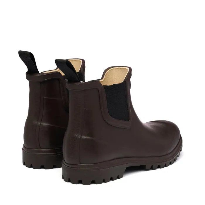 Women Rubber Boots Woman 798 RUBBER BOOTS MID Mid Cut BROWN DARK Superga Gumboots