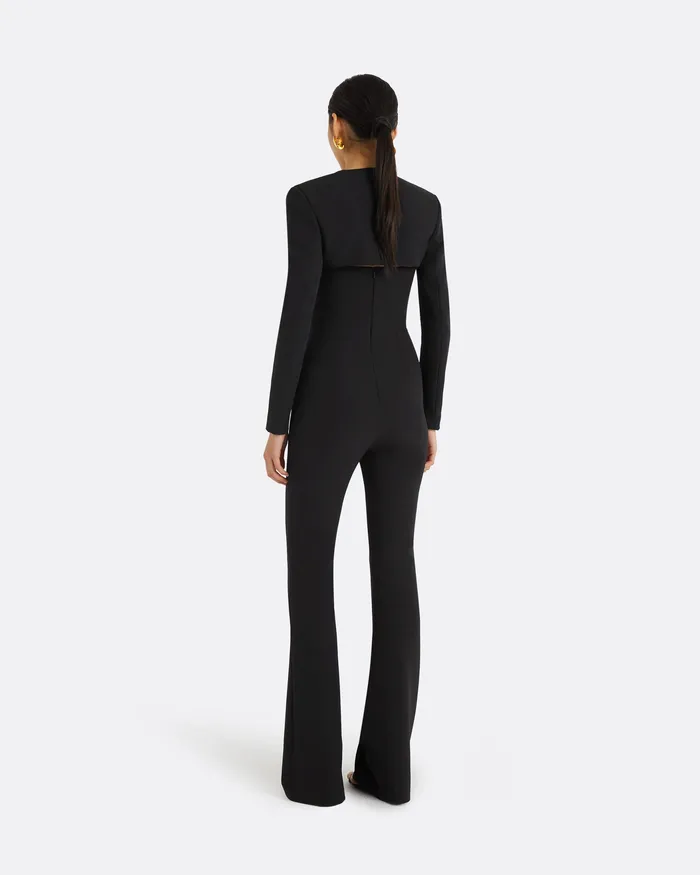 Women Safiyaa Trix Black Harness With Immie Jumpsuit Black Capes and Harnesses