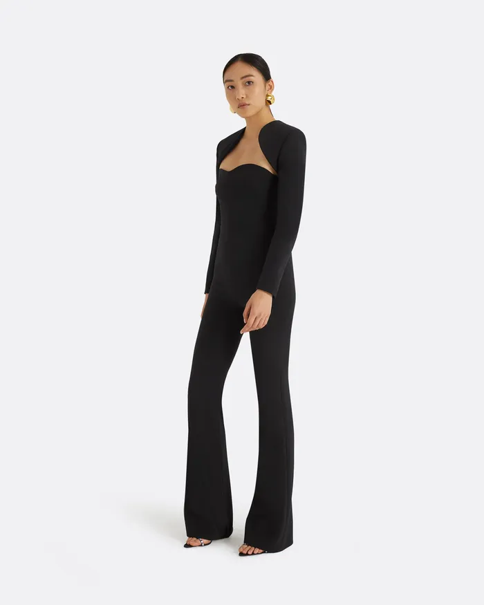 Women Safiyaa Trix Black Harness With Immie Jumpsuit Black Capes and Harnesses