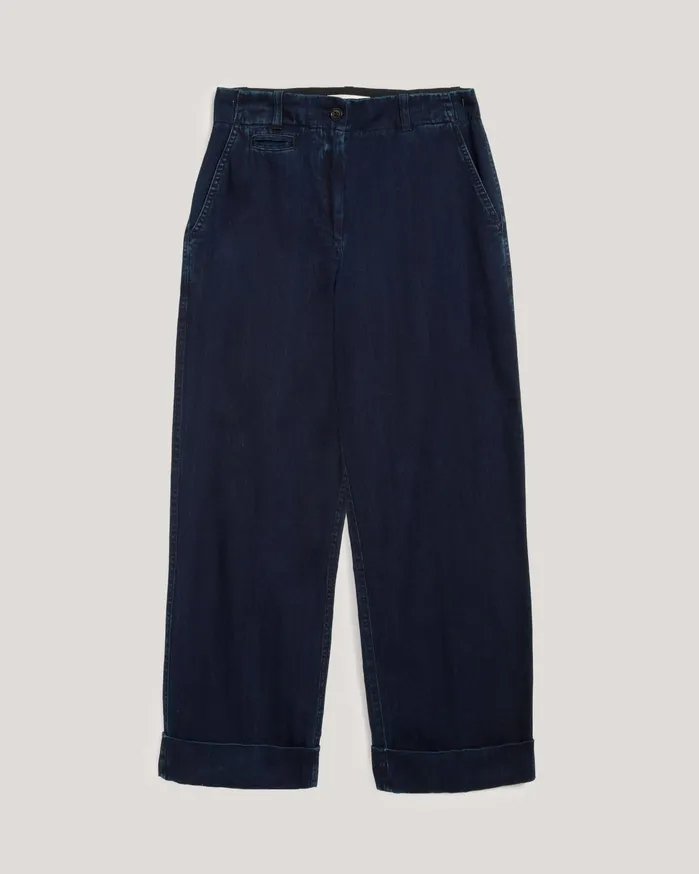 Women Sailor Trouser Indigo YMC Trousers