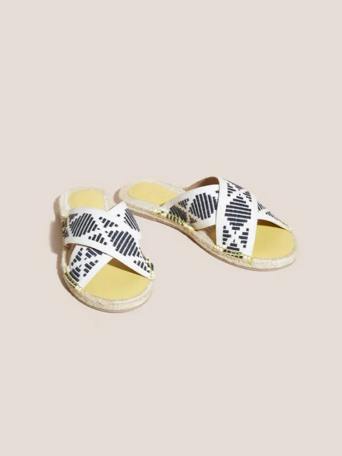 Women SANDALS White Stuff Jacquard Espadrille Mule Deep Yellow Women SANDALS White Stuff Jacquard Espadrille Mule Deep Yellow