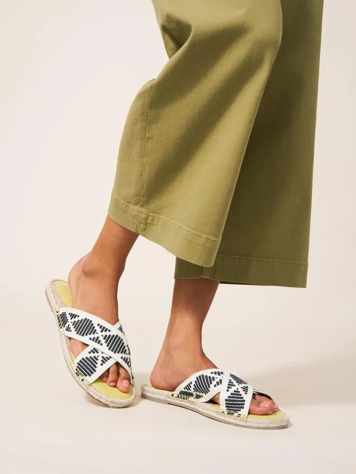 Women SANDALS White Stuff Jacquard Espadrille Mule Deep Yellow Women SANDALS White Stuff Jacquard Espadrille Mule Deep Yellow
