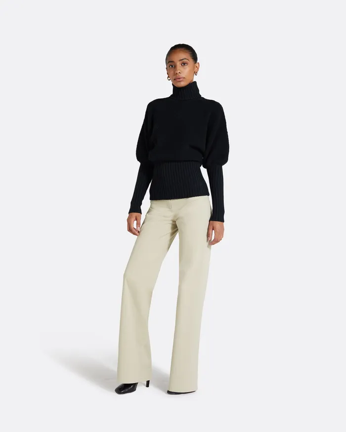 Women Sara Navy Knit Navy Knitwear Safiyaa