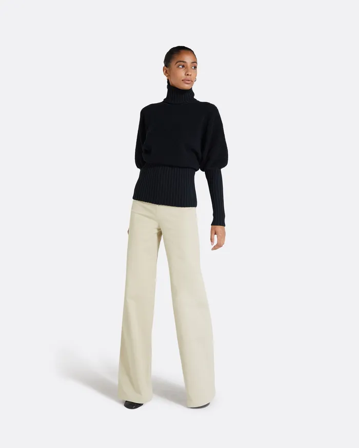 Women Sara Navy Knit Navy Knitwear Safiyaa