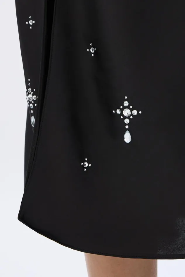 Women Satin Skirt Black Black Sonia Rykiel Skirts