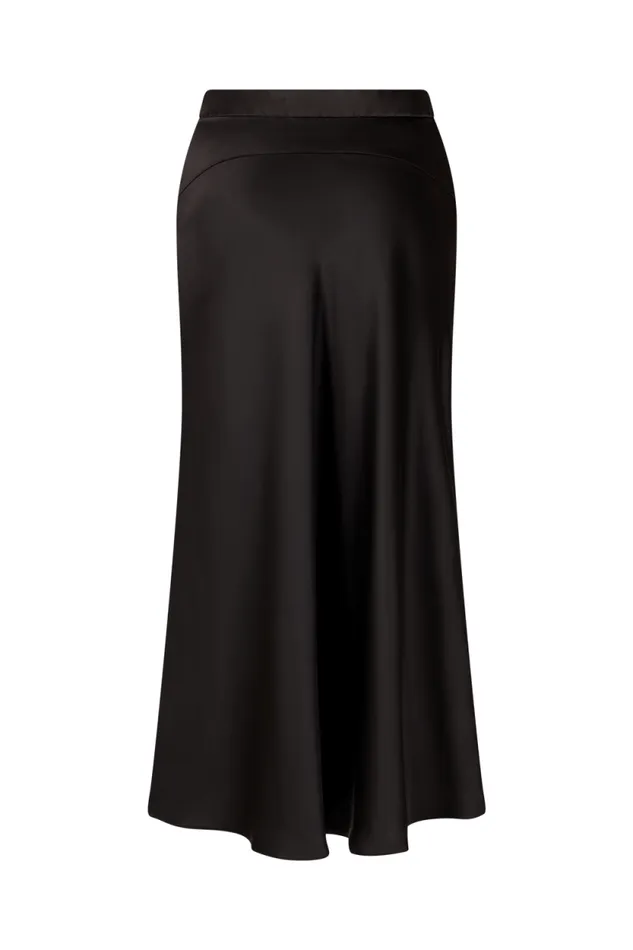Women Satin Skirt Black Black Sonia Rykiel Skirts