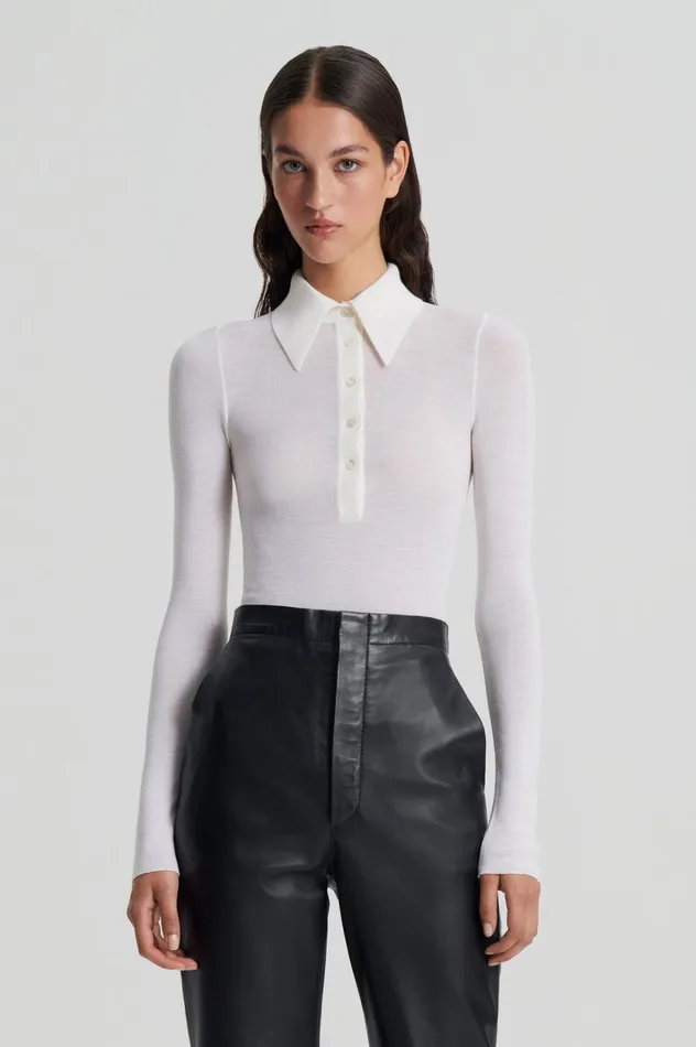 Women Scanlan Theodore Babywool BABYWOOL SHIRT Ivory All Women Scanlan Theodore Babywool BABYWOOL SHIRT Ivory All