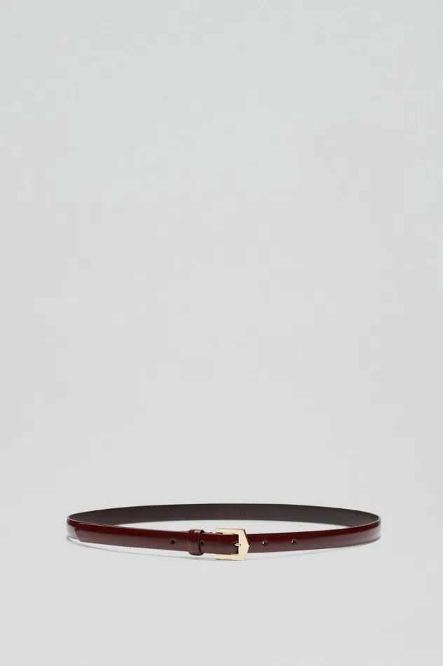 Women Scanlan Theodore Belts POINTED BUCKLE BELT 15 Bordo Women Scanlan Theodore Belts POINTED BUCKLE BELT 15 Bordo