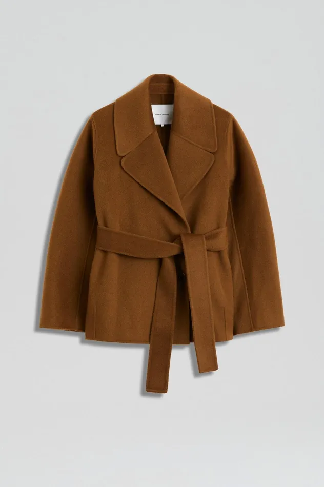 Women Scanlan Theodore Coats COCOON SLEEVE COAT Spice