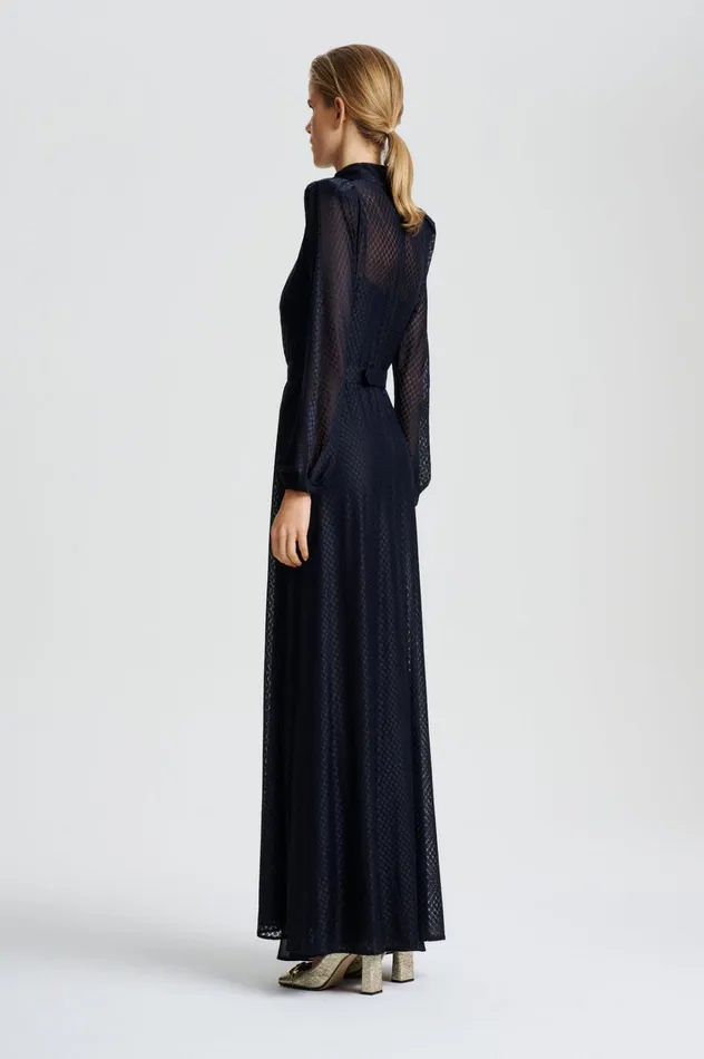 Women Scanlan Theodore Dresses FRENCH LACE DRESS Navy