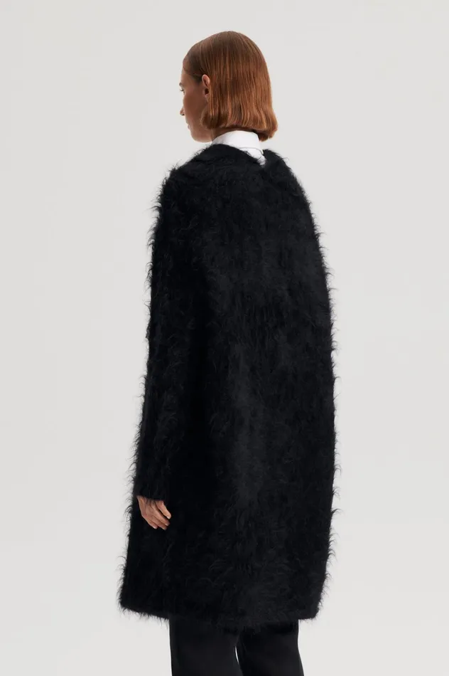 Women Scanlan Theodore Jackets BRUSHED MOHAIR CARDIGAN 3 Black Women Scanlan Theodore Jackets BRUSHED MOHAIR CARDIGAN 3 Black