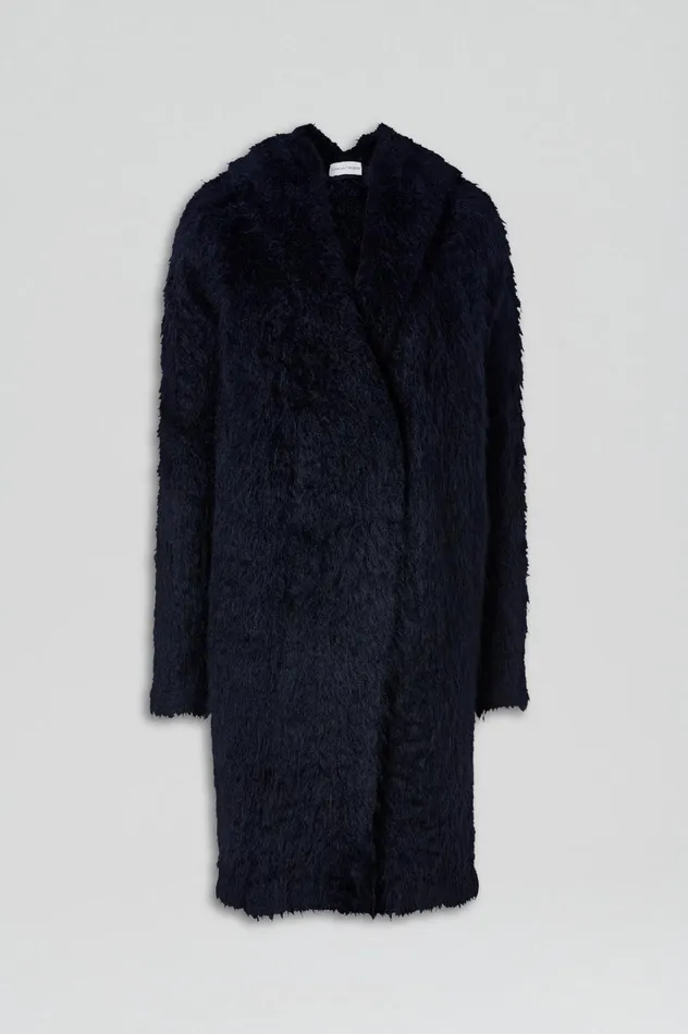 Women Scanlan Theodore Jackets BRUSHED MOHAIR CARDIGAN 3 Navy Women Scanlan Theodore Jackets BRUSHED MOHAIR CARDIGAN 3 Navy