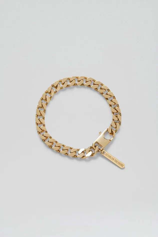 Women Scanlan Theodore Jewelry FLAT CHAIN BRACELET Lightgold Women Scanlan Theodore Jewelry FLAT CHAIN BRACELET Lightgold