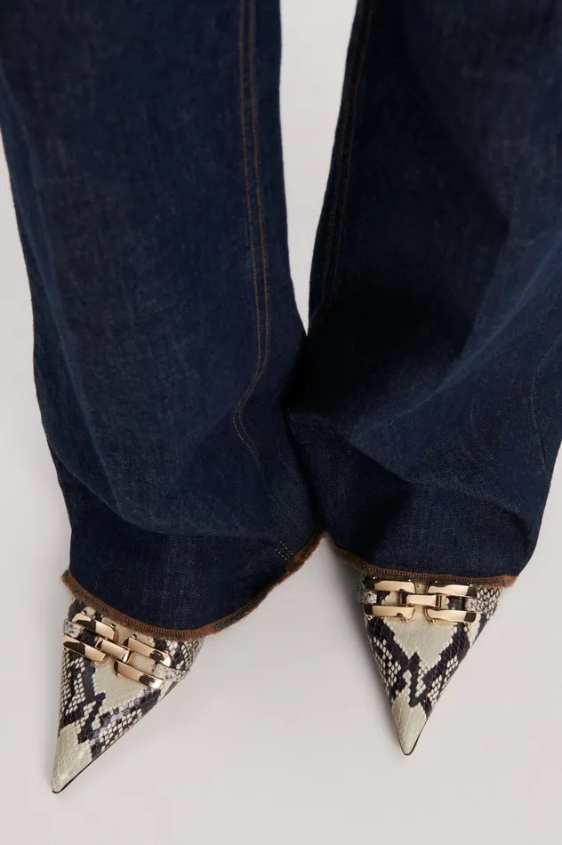 Women Scanlan Theodore Leather GOLD TRIM SLINGBACK 45 Stone Women Scanlan Theodore Leather GOLD TRIM SLINGBACK 45 Stone