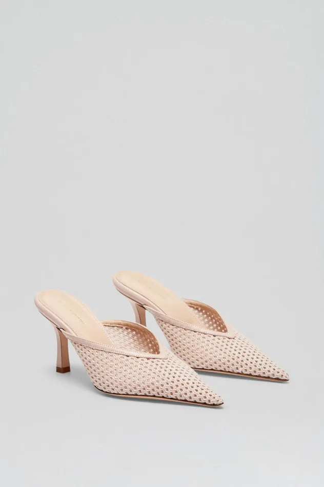 Women Scanlan Theodore Shoes MESH MULE 75 Trench Women Scanlan Theodore Shoes MESH MULE 75 Trench