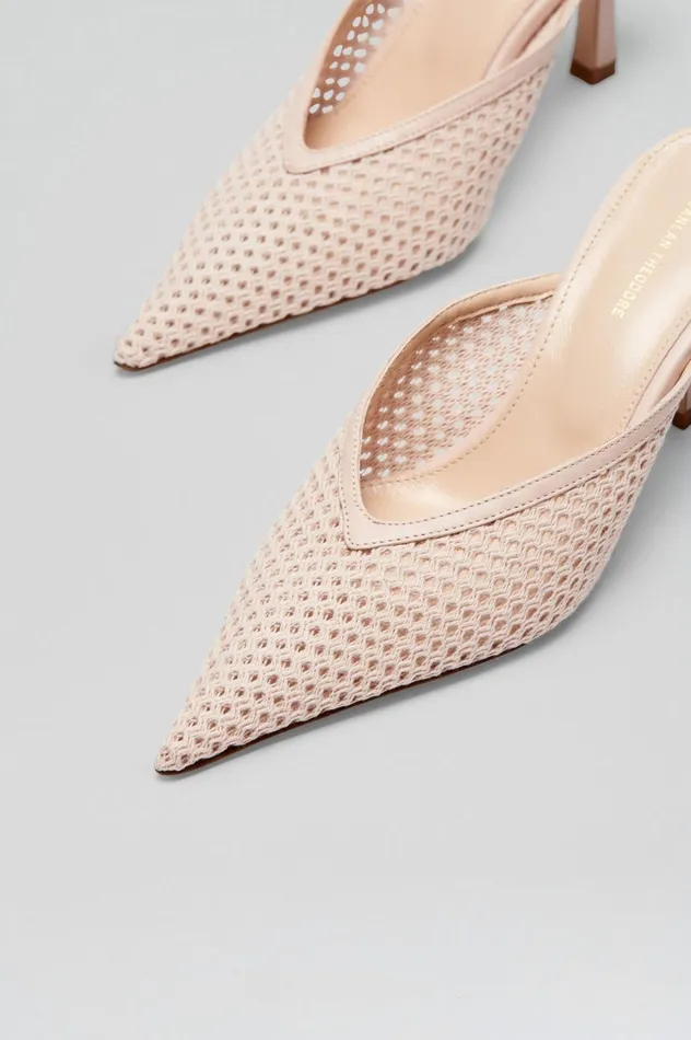 Women Scanlan Theodore Shoes MESH MULE 75 Trench Women Scanlan Theodore Shoes MESH MULE 75 Trench