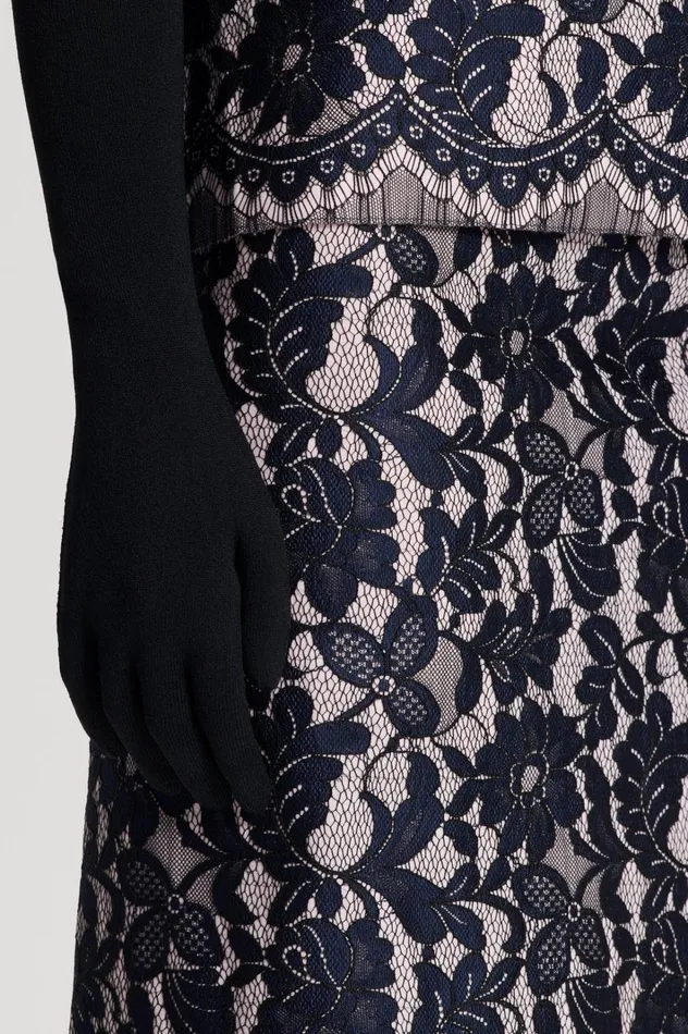 Women Scanlan Theodore Skirts BONDED LACE SKIRT Navy