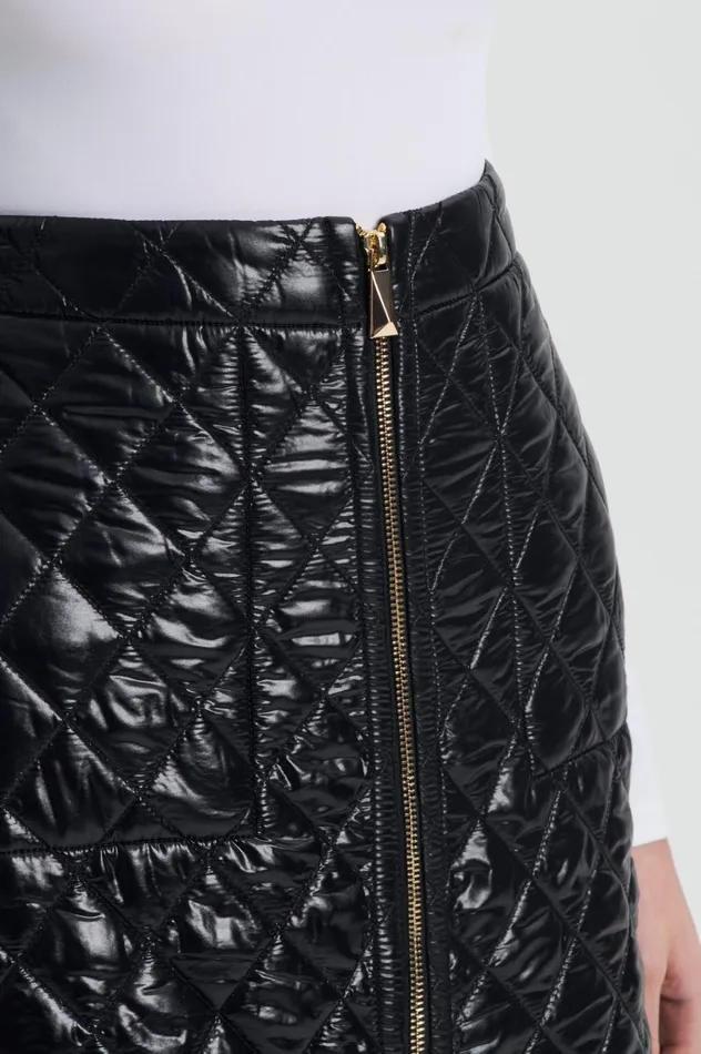 Women Scanlan Theodore Skirts QUILTED SKIRT Black Women Scanlan Theodore Skirts QUILTED SKIRT Black