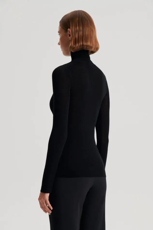 Women Scanlan Theodore Sweaters BABYWOOL POLO Black All Online Women Scanlan Theodore Sweaters BABYWOOL POLO Black All Online
