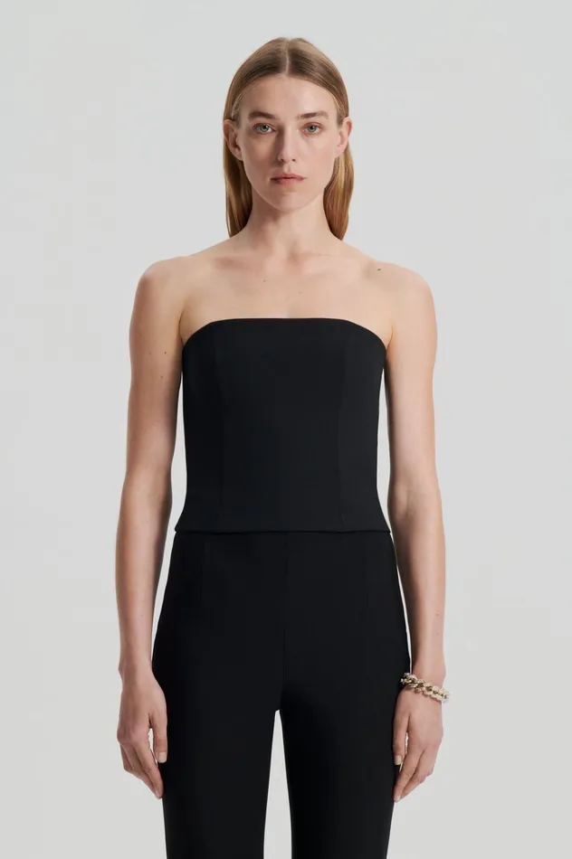 Women Scanlan Theodore Tops CADY BUSTIER Black Women Scanlan Theodore Tops CADY BUSTIER Black