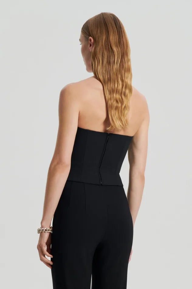 Women Scanlan Theodore Tops CADY BUSTIER Black Women Scanlan Theodore Tops CADY BUSTIER Black