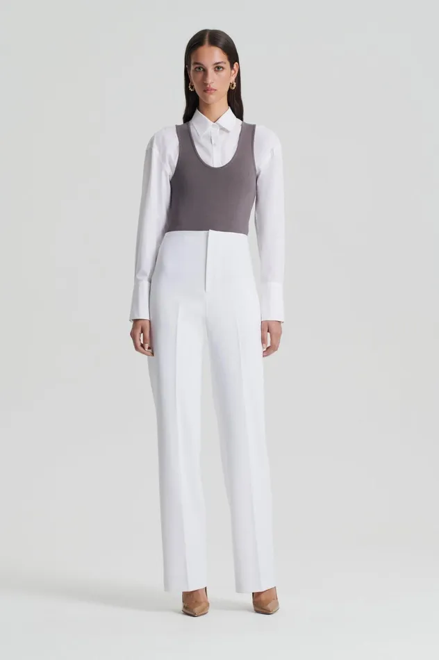 Women Scanlan Theodore Tops CREPE KNIT SINGLET Torba