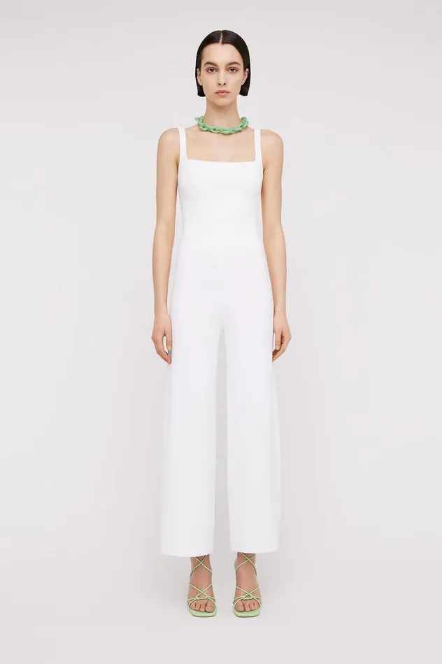 Women Scanlan Theodore Trousers MICRO CREPE CROP TROUSER 18 White