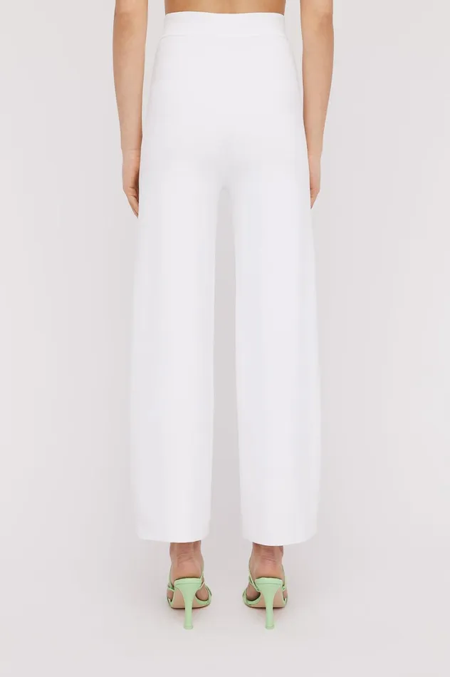 Women Scanlan Theodore Trousers MICRO CREPE CROP TROUSER 18 White