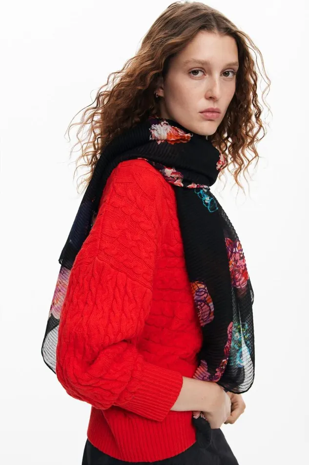 Women Scarves And Scarf Desigual Floral Scarf M Christian Lacroix