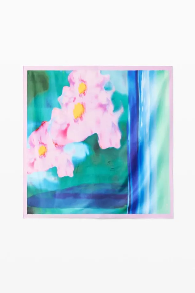 Women Scarves And Scarf Desigual Watercolor Floral Scarf