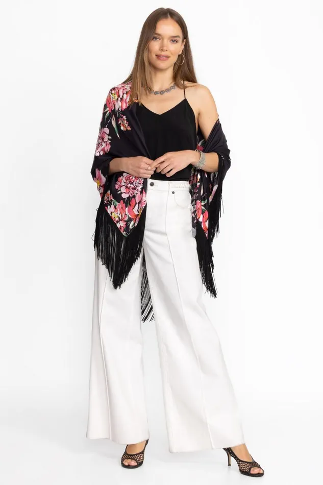 Women Scarves Johnny Was VANETTA FRINGE WRAP Juliette Women Scarves Johnny Was VANETTA FRINGE WRAP Juliette