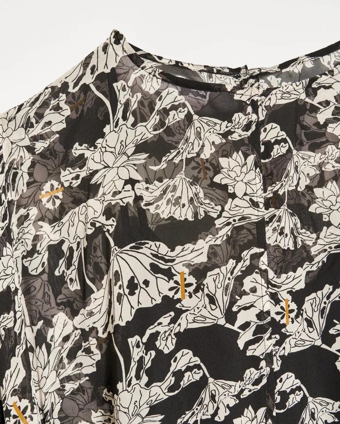 Women Sheer Zen Dress Blackwhite Billy Reid Dresses