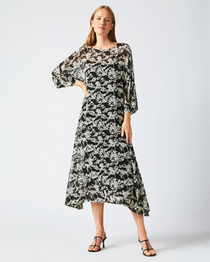 Women Sheer Zen Dress Blackwhite Billy Reid Dresses