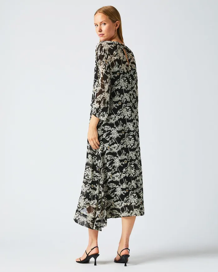 Women Sheer Zen Dress Blackwhite Billy Reid Dresses