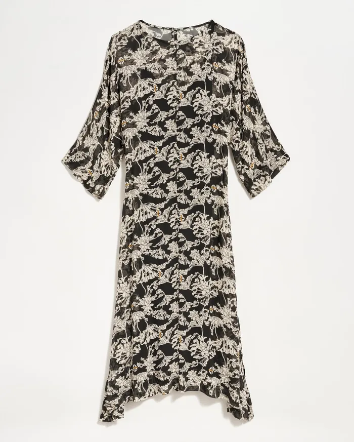 Women Sheer Zen Dress Blackwhite Billy Reid Dresses