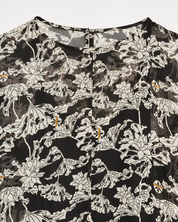 Women Sheer Zen Dress Blackwhite Billy Reid Dresses