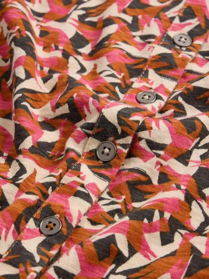 Women SHIRTS and BLOUSES White Stuff ANNIE JERSEY PRINT SHIRT Pink Print