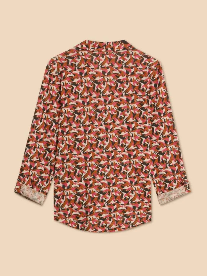 Women SHIRTS and BLOUSES White Stuff ANNIE JERSEY PRINT SHIRT Pink Print