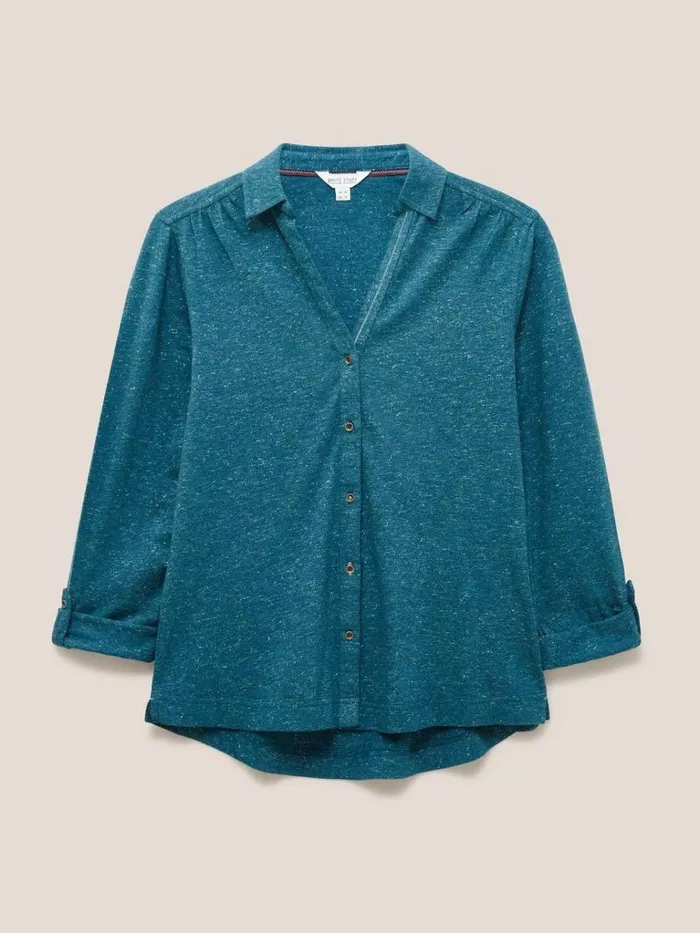 Women SHIRTS and BLOUSES White Stuff ANNIE SPARKLE SLIM FIT SHIRT Dk Teal Women SHIRTS and BLOUSES White Stuff ANNIE SPARKLE SLIM FIT SHIRT Dk Teal