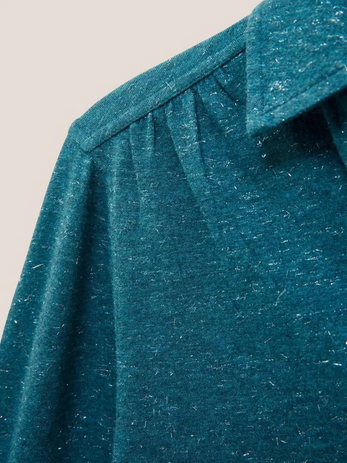 Women SHIRTS and BLOUSES White Stuff ANNIE SPARKLE SLIM FIT SHIRT Dk Teal Women SHIRTS and BLOUSES White Stuff ANNIE SPARKLE SLIM FIT SHIRT Dk Teal