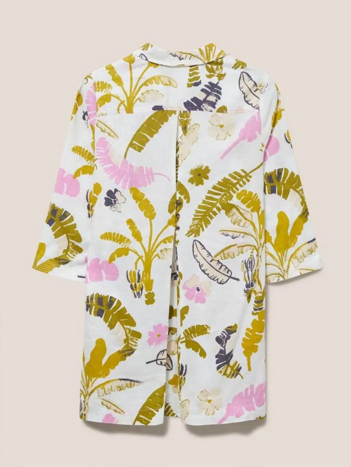 Women SHIRTS and BLOUSES White Stuff Blaire Linen Versatile Tunic White Multi Women SHIRTS and BLOUSES White Stuff Blaire Linen Versatile Tunic White Multi