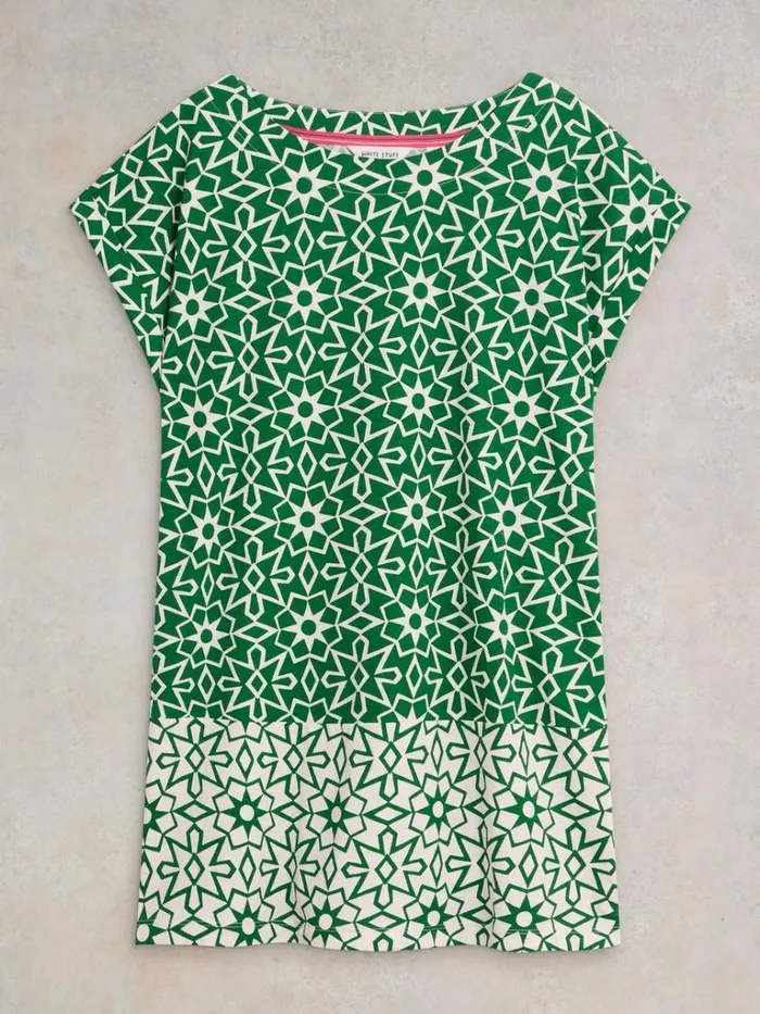 Women SHIRTS and BLOUSES White Stuff CARRIE COTTON TUNIC Green Print Women SHIRTS and BLOUSES White Stuff CARRIE COTTON TUNIC Green Print