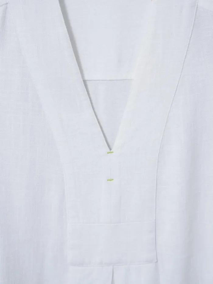 Women SHIRTS and BLOUSES White Stuff CELIA JERSEY MIX SHIRT Brilliant White