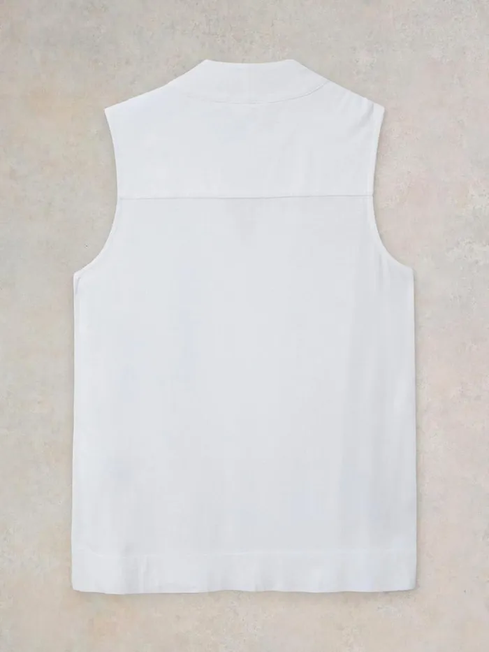 Women SHIRTS and BLOUSES White Stuff CELIA JERSEY MIX SHIRT Brilliant White