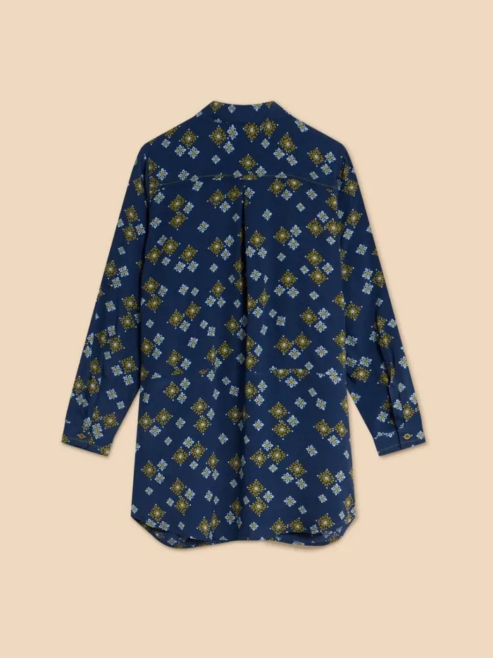 Women SHIRTS and BLOUSES White Stuff Danika Printed Tunic Navy Multi Women SHIRTS and BLOUSES White Stuff Danika Printed Tunic Navy Multi